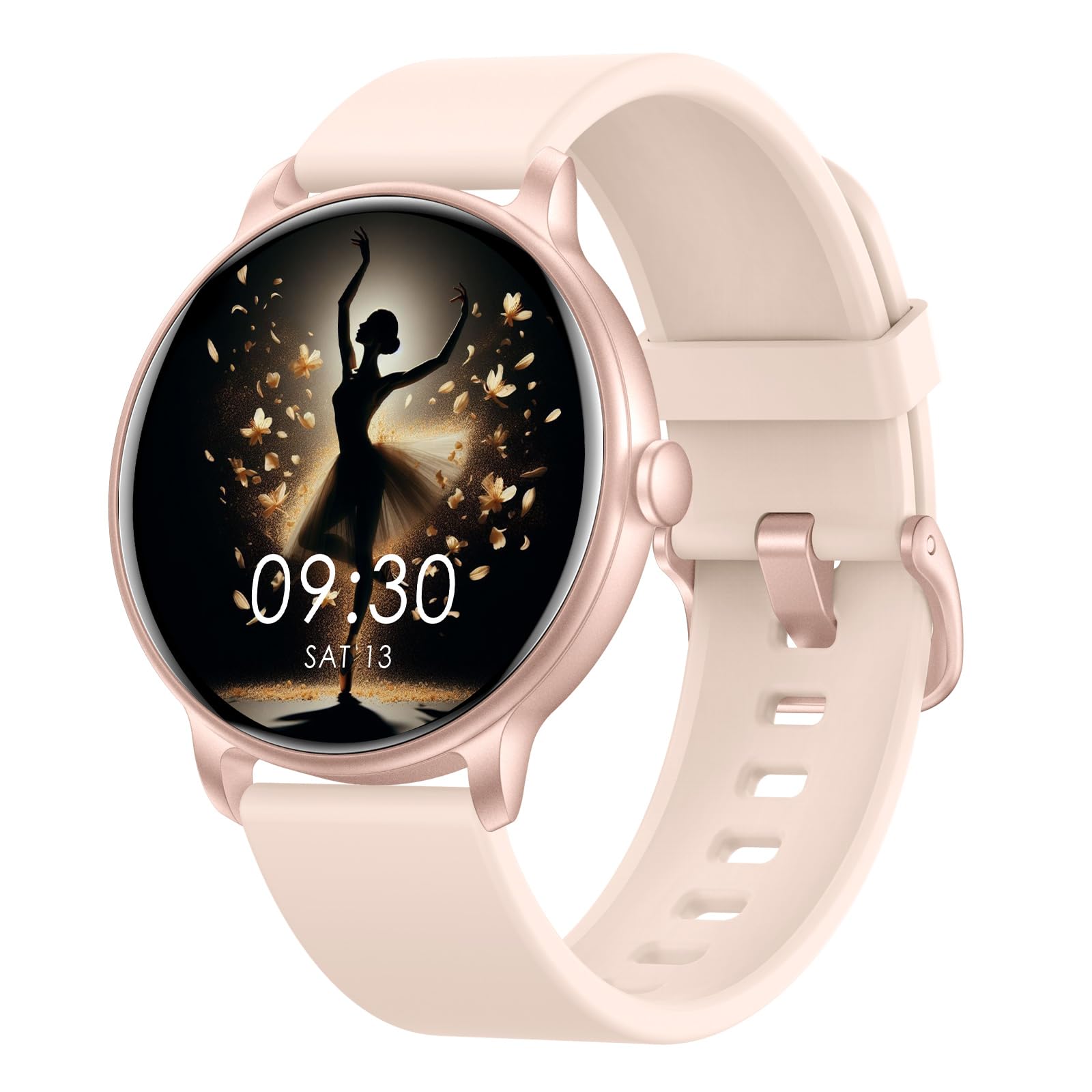 Reloj Inteligente Hombre Mujer, 1.43'' Smartwatch con Llamadas Bluetooth, 130+ Modo Deportivos Pulsera Actividad con Pulsómetro/Monitor de Sueño, Impermeable IP68 Smart Watch para Android/iOS