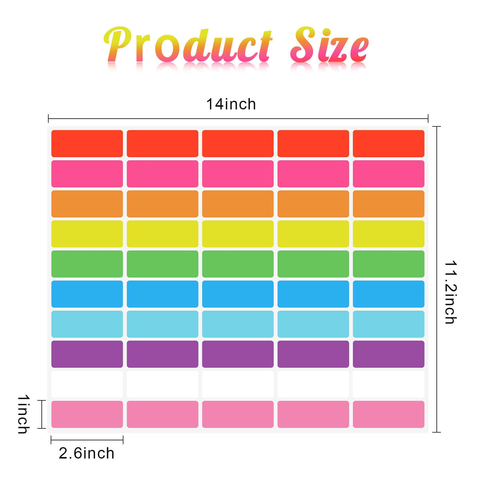 Inventory Classification Labels Ctosree 10 Rolls Colored Stickers ...