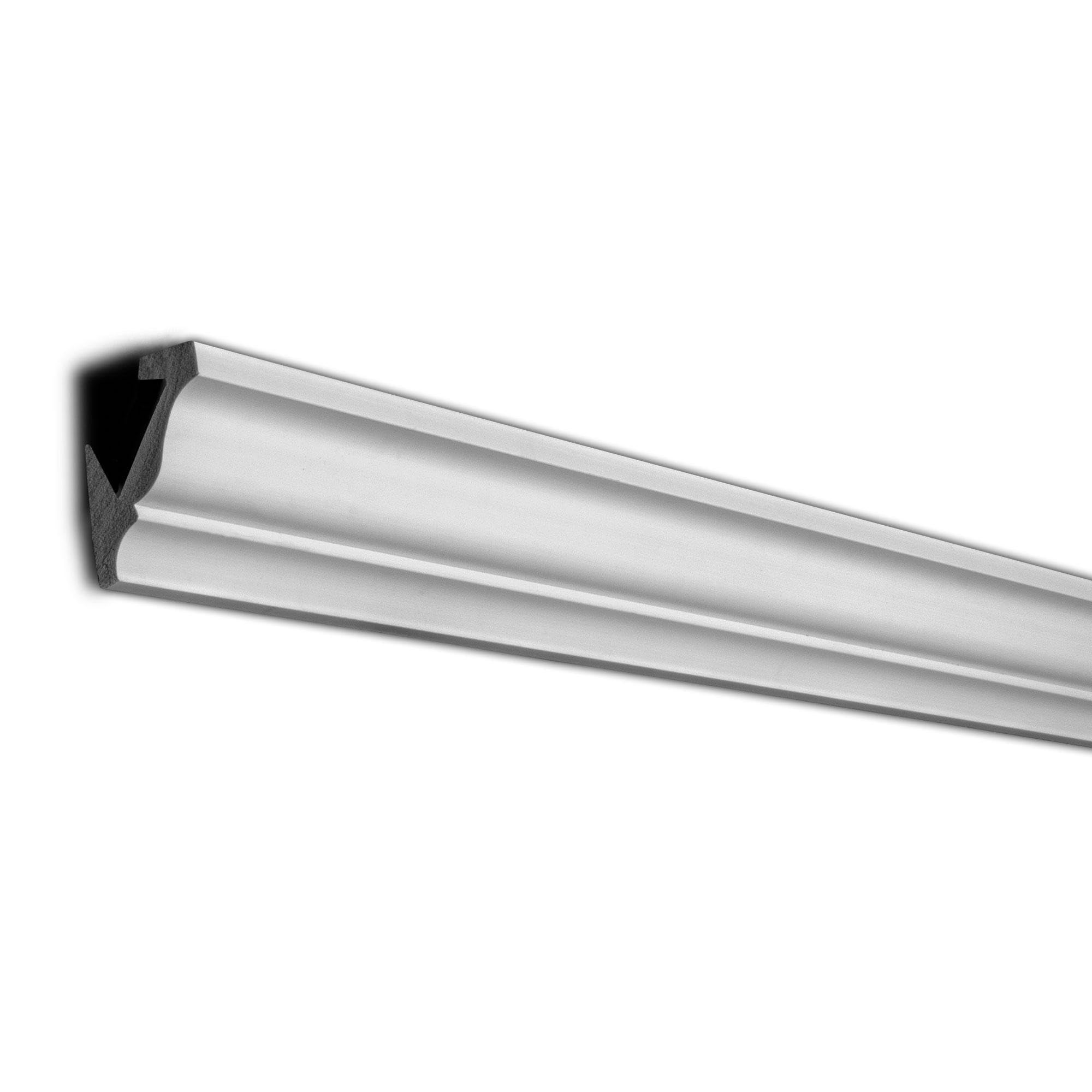 Architectural Products by Outwater 8 Feet Peel and Stick Crown Molding, 1 Pack, White