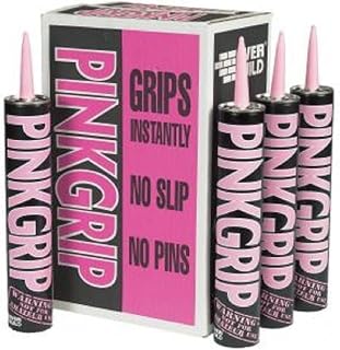 Everbuild Pinkgrip Building Adhesive 350ml - 12 Tubes Pink Grip