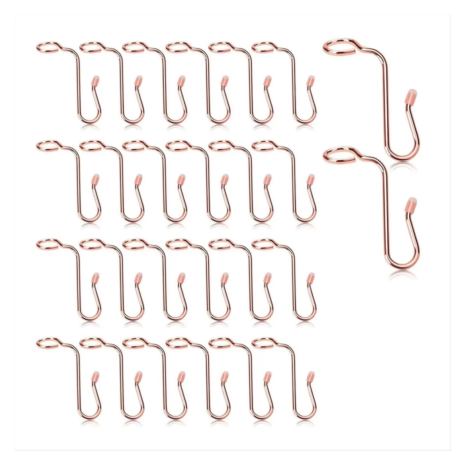 Hangers for Clothes Space Savers 50PCS Hanger Connector Hooks Extender Stable Clothes for Hangers Rose Gold