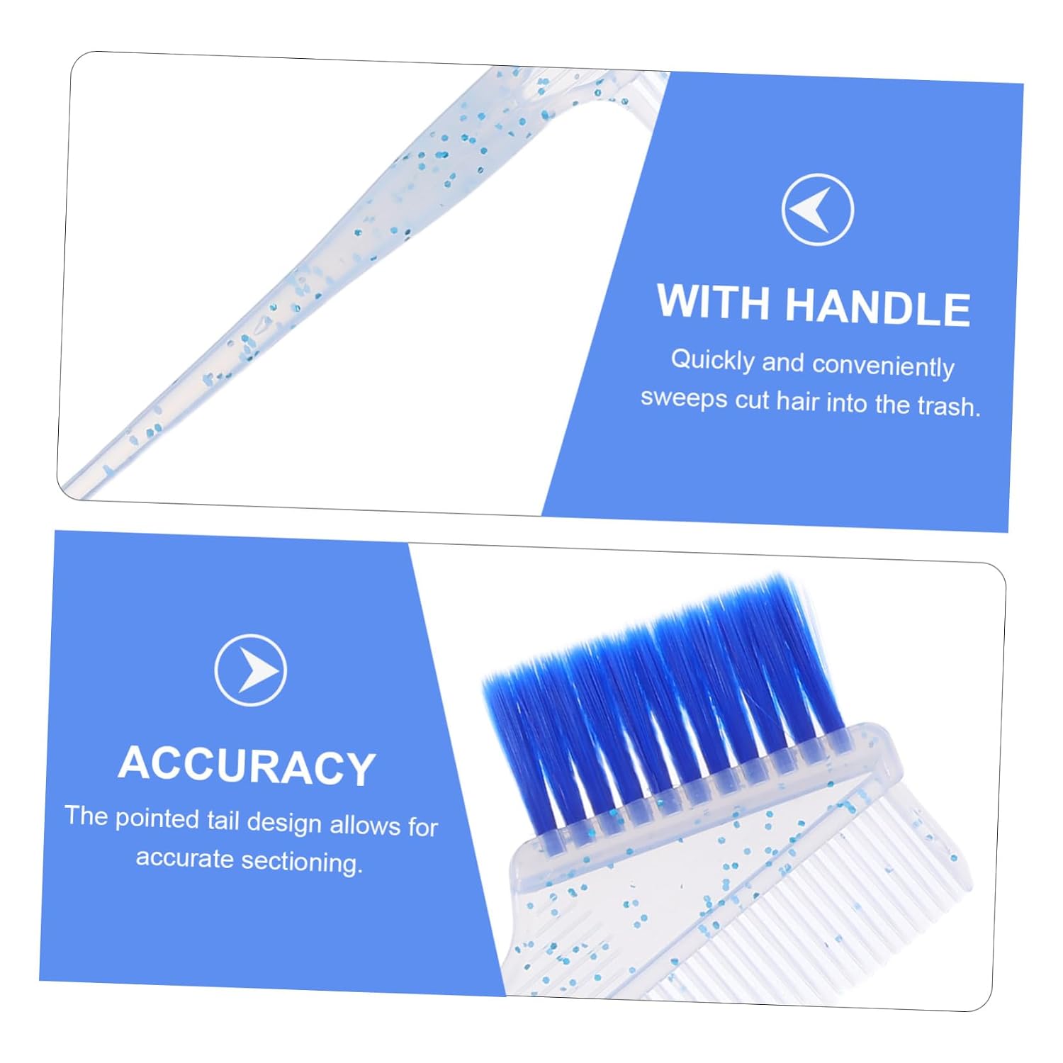 Professional Hair Dye Comb Brush Set for Precise Sectioning