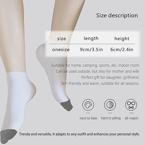 Miniatura 3 de devor Womens Socks No Show Liner Socks Boy Cotton Ankle Socks Trendy Jellyfish No Show Socks for Women's