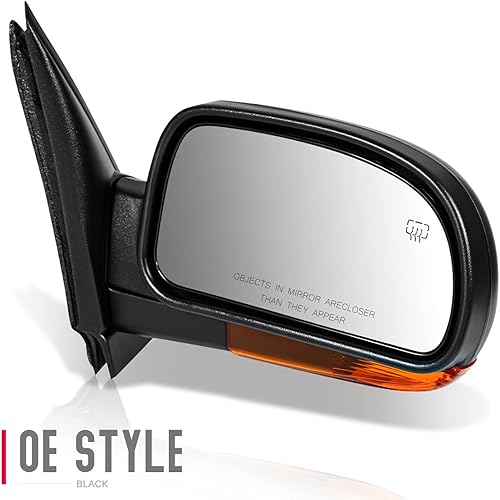 Miniatura 3 de DNA Motoring OEM-MR-GM1321349 Espejo retrovisor derecho del lado del pasajero + calefactado + memoria con señal de giro compatible con