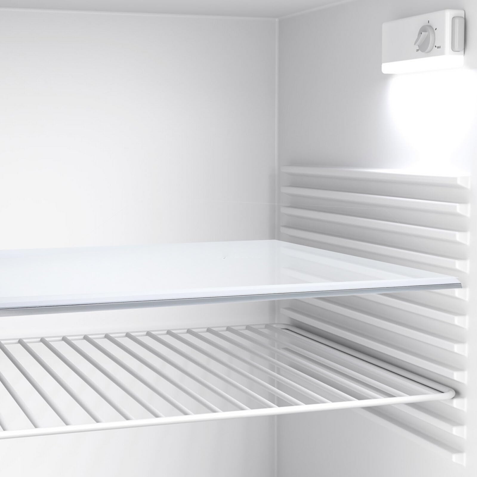 Estante de Vidrio Alta Capacidad de Carga y Visibilidad Mejorada, Divisor para Congelador y Almacenamiento de Alimentos Naturales para Refrigerador
