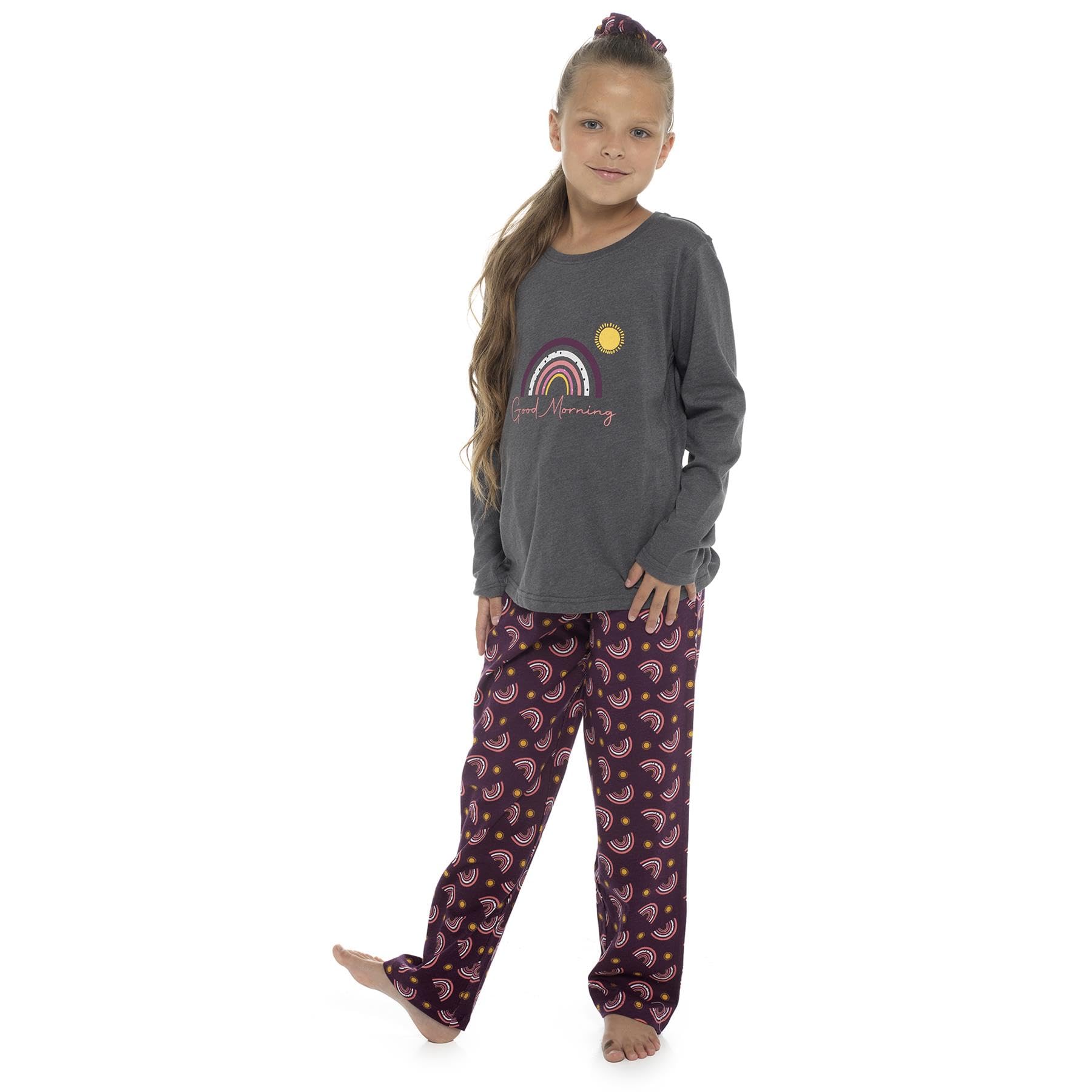 A2Z 4 Kids Niñas Algodón Suave Conjunto de Dos Piezas Pijama con Elástico Cómodo Pijama de Noche Ropa de Casa Conjunto PJS Para Niños Edad 7-13 Años