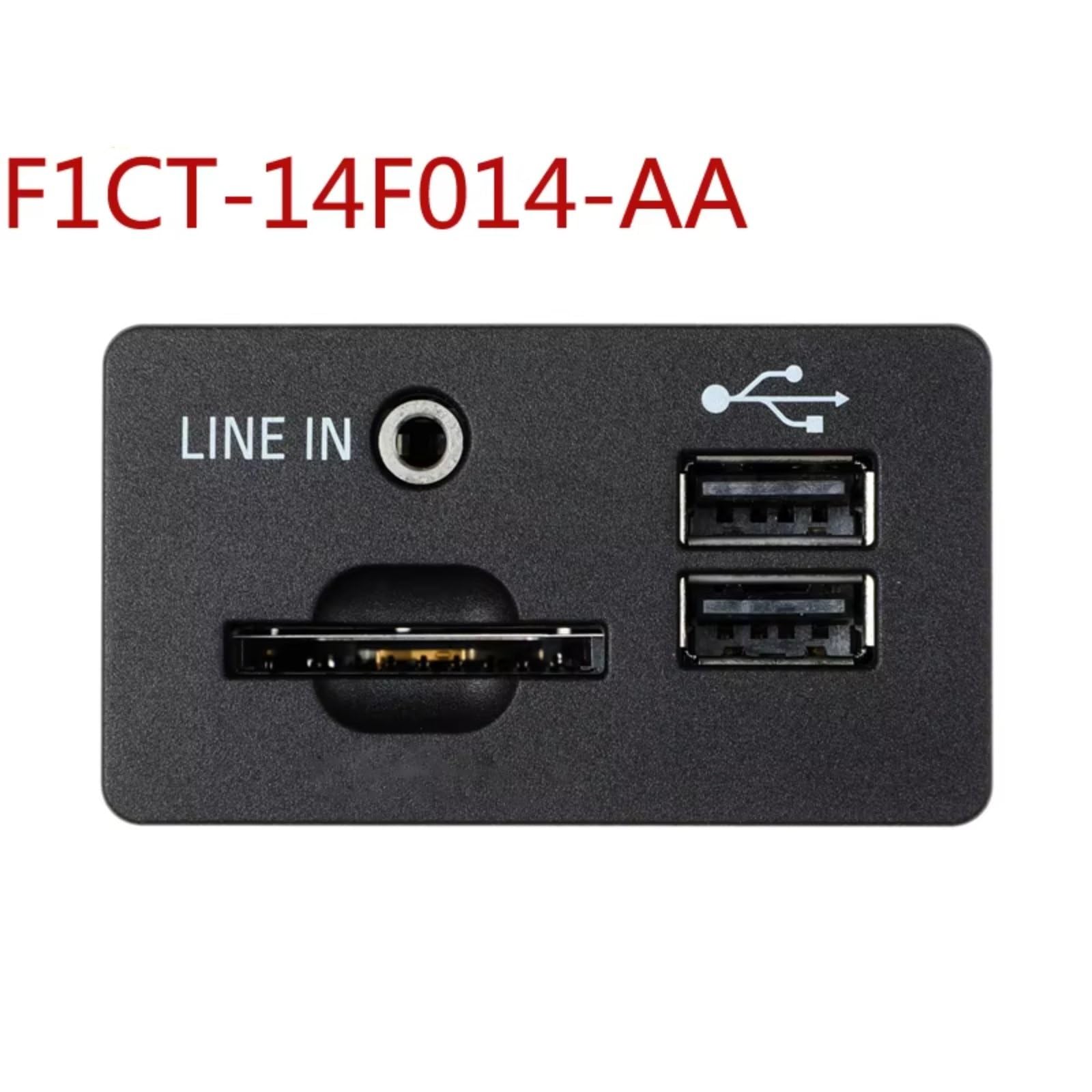 Adattatore Audio AUX USB per Auto, per Transit 2014 2015 2016 2017 2018 2019 2020 2021 2022 2023 2024 Lettore Audio Presa USB F1CT-14F014-AA