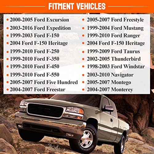 Power Door Lock Actuator 4 Pack Right & Left Side Compatible With Ford, Mercury, Mazda, Lincoln Vehicles - F150 F250 F350 Excursion Expedition Mustang - Replaces 746-148 6L3Z25218A43Aa 6L3Z25218A42Aa #TOP5