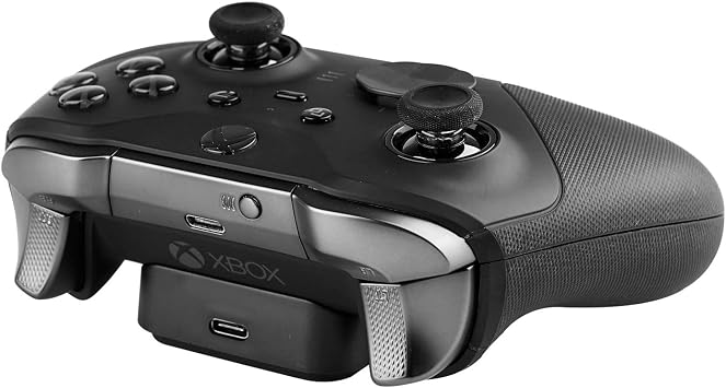 AreMe Xbox Elite Kablosuz Denetleyici Serisi 2, Seri 2 Çekirdek için Şarj İstasyonu Yuvası - Siyah