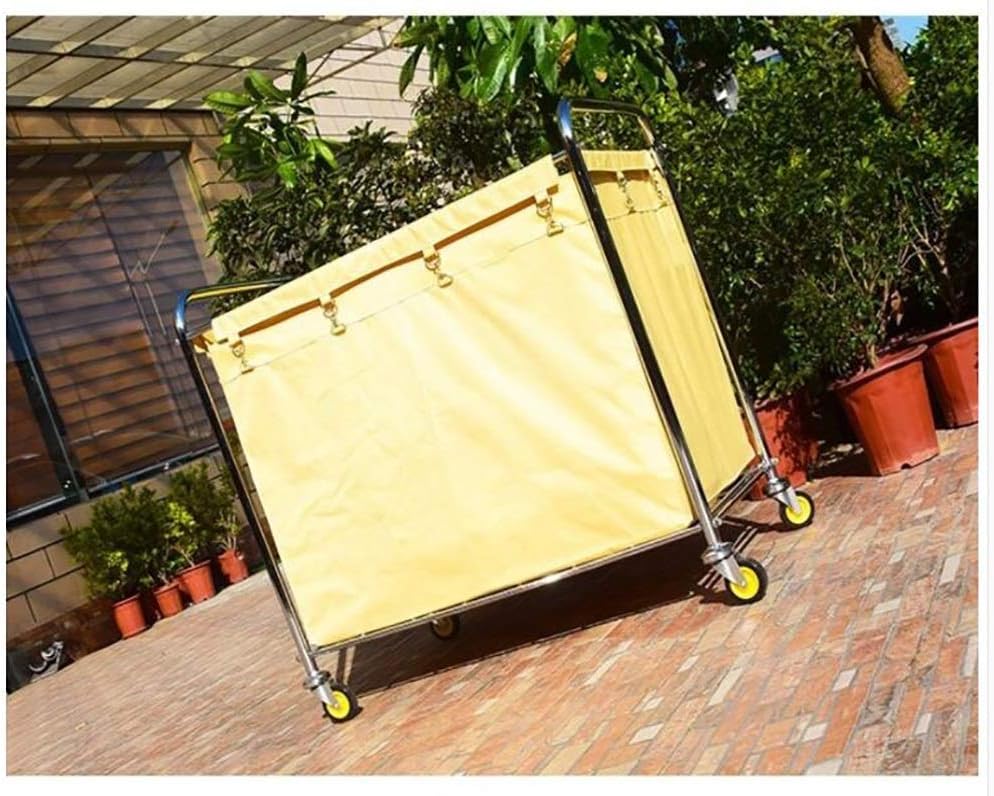 Hand Trucks Storage Cart, Trolley Laundry Sorter With,Detachable Fabric Bags,Steel Frame,Heavy Duty Organizer Rolling