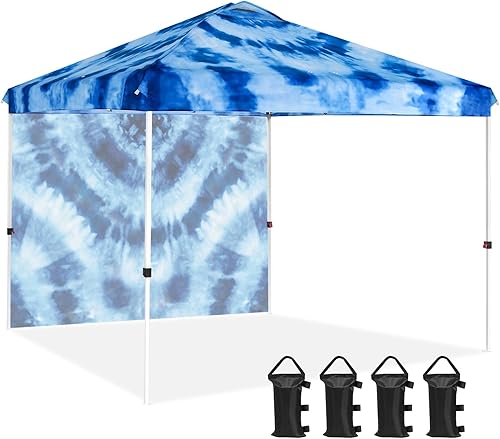 Miniatura 66 de EAGLE PEAK - Tienda de campaña desplegable con toldo, 1 pared lateral, fácil de montar, tienda para eventos, protección solar para exteriores, bolsa