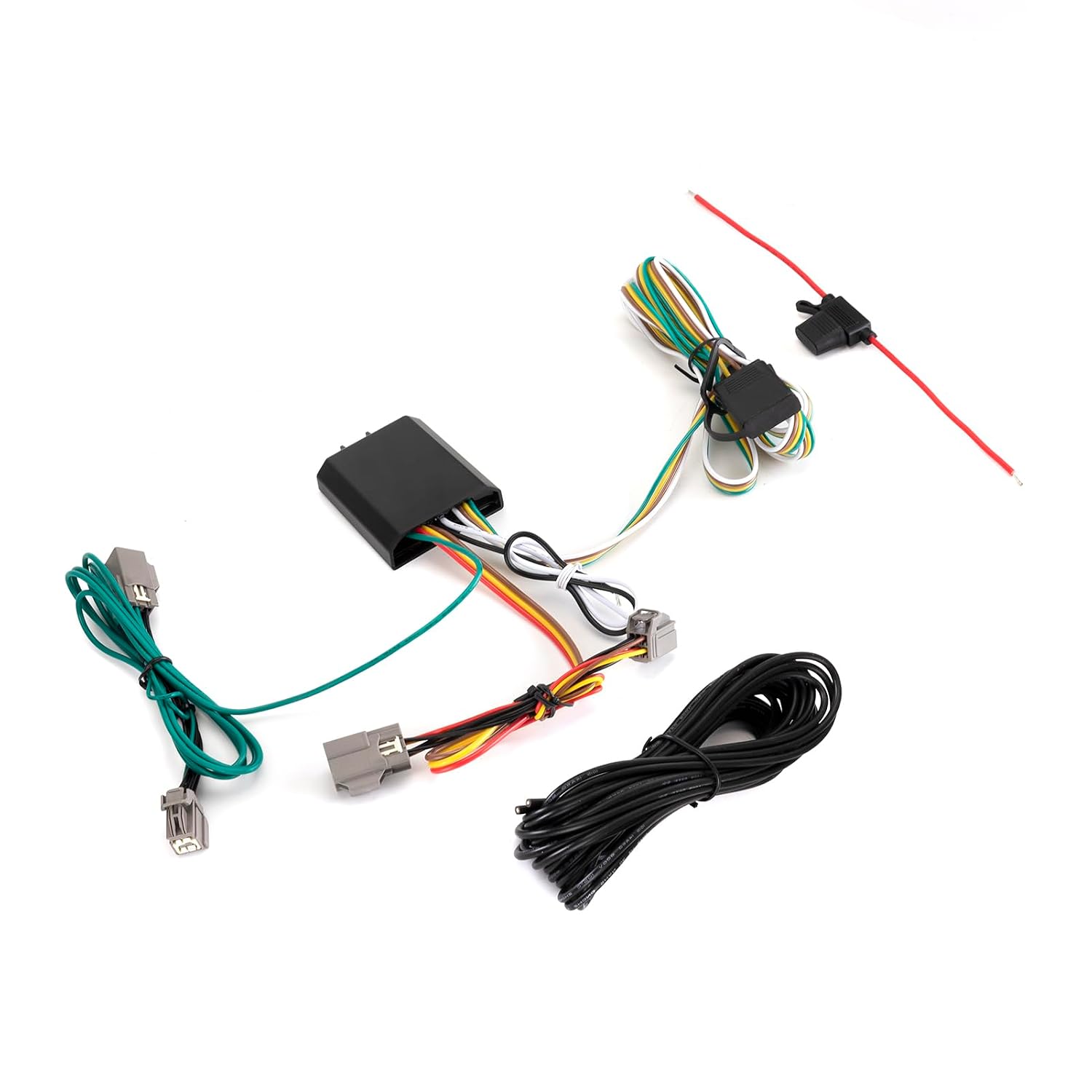 Wsays Vehicle-Side 4-Pin Trailer Wiring Harness Compatible with Explorer 20-24 Fit Explorer 11-13 Fit Ford Taurus 10-19 Fit Lincoln MKS 13-16 Plug & Play