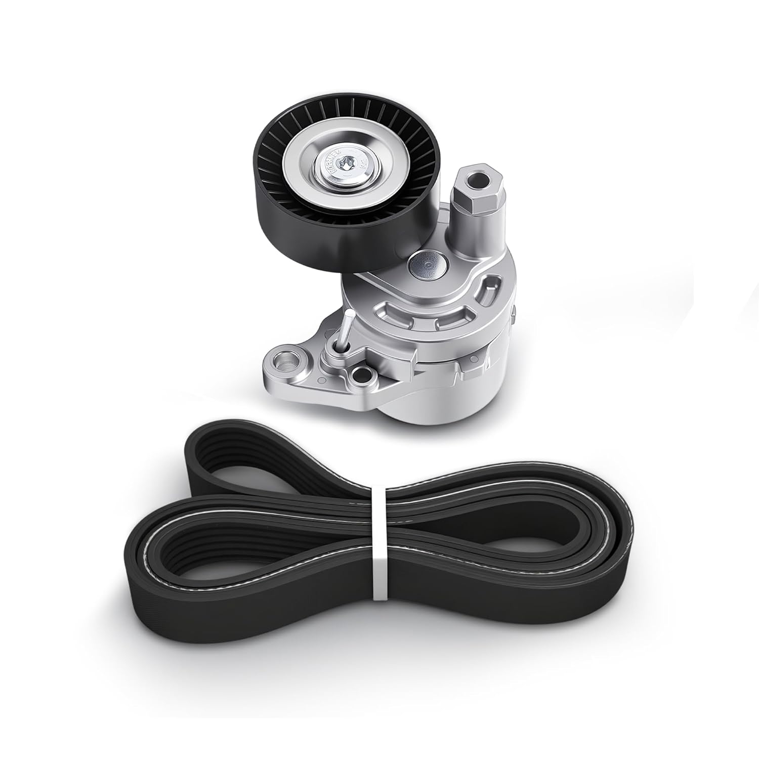 Tesnioner Pulley Serpentine Belt Drive Kit Fit for Nissan Altima 2014-2018 L4 2.5L Gas, for Rogue 2014-2019 L4 2.5L Gas OE*39358