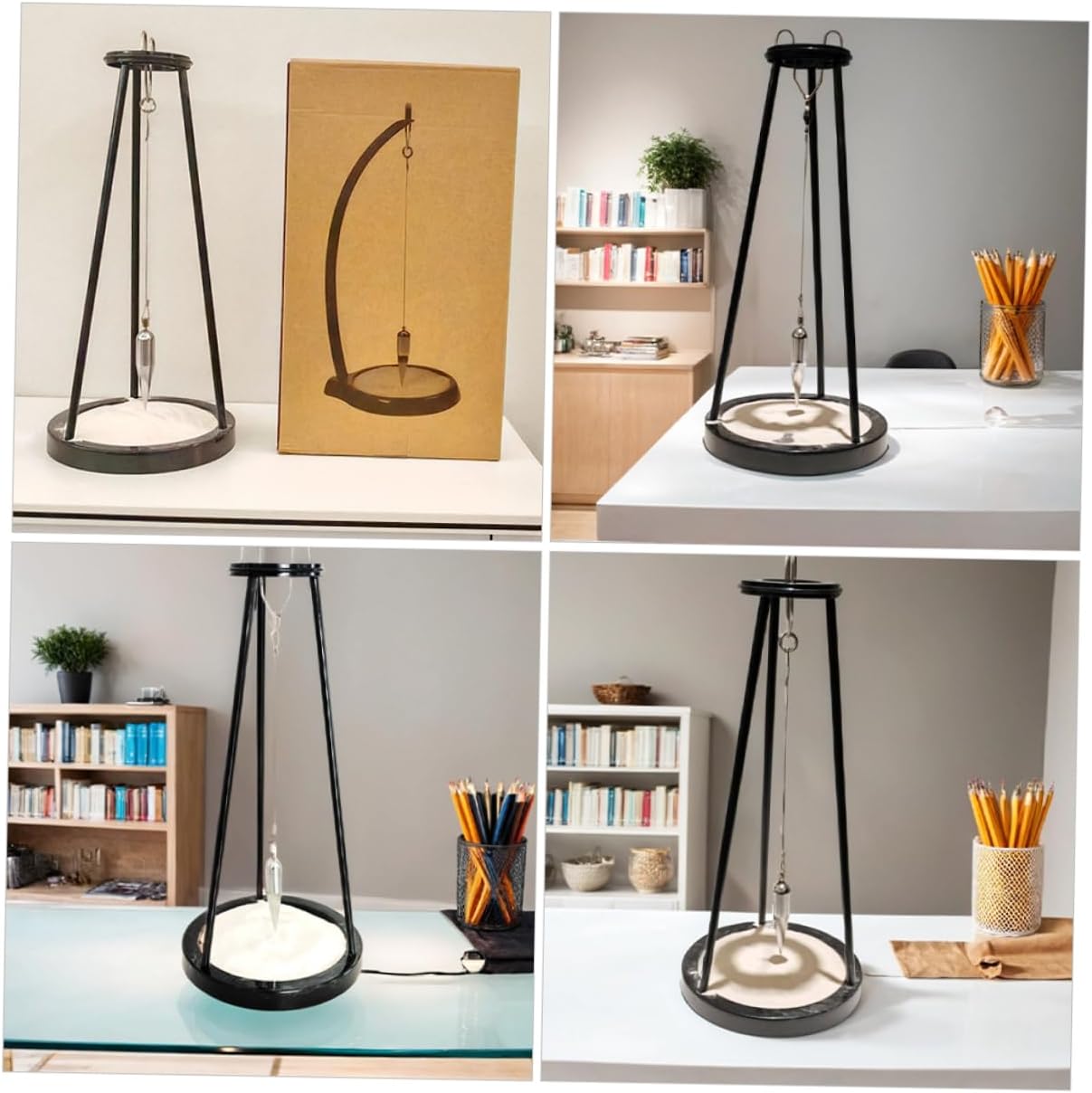 Modern Office Desk Decoration Iron Pendulum Sand Plate Creative Home Decor Living Room Table Ornament Desktop