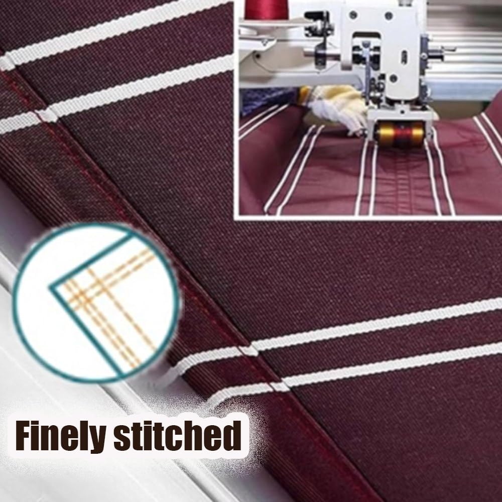 Patio Awning Fabric Replacement Polyester Cloth Sunshade Replacement Top Retractable Awning Cover Sun Shade Canopy Canvas for Store Window Door(Burgundy,(20x5ft) 6x1.5m)