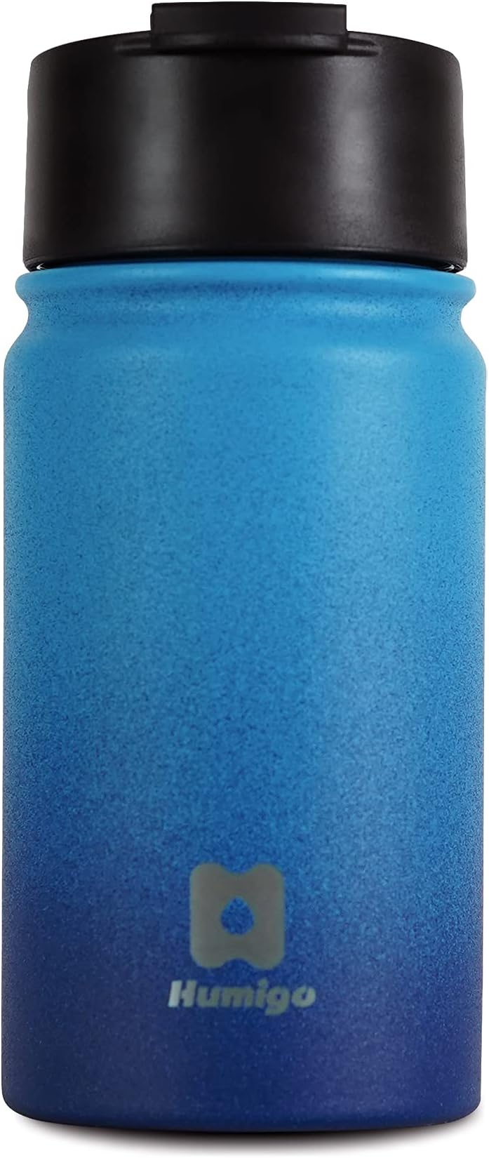 HUMIGO Water Bottle with Straw, 12oz Insulated Water Bottle, Water Bottle for Kids with Double Walled Vacuum Insulated, Stainless Steel Water Bottles, BPA Free Water Bottle Insulated, 1033-350CB