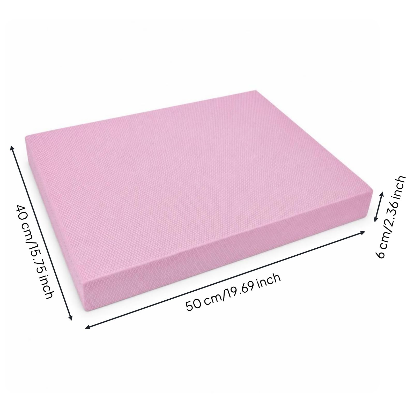 Almohadilla de Equilibrio Cojín de Balance Colchoneta de Estabilidad de Entrenamiento con Superficie Segura y Material TPE Adecuada para Fortalecer, color to 1, 50cm