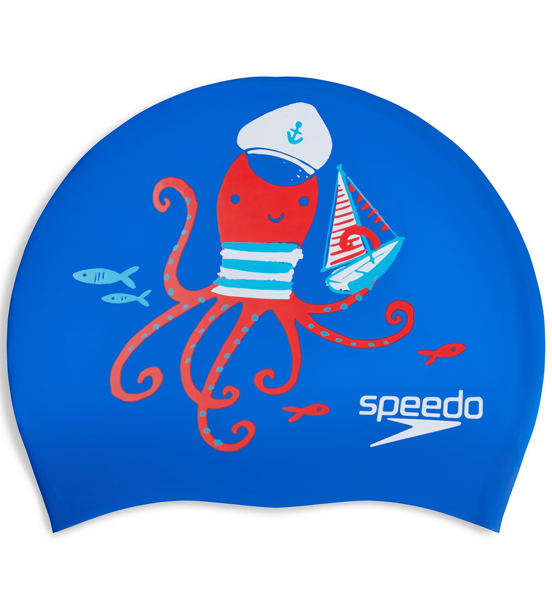 Speedo Unisex Kids Octopus Slogan Print Swim Cap for Boys and Girls - Blue & Red (B0CRF11PHT) Amazon Price History, Amazon Price Tracker