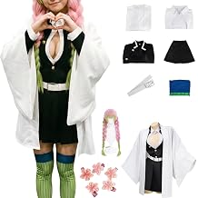 Japanese Anime Style Cosplay Costume for Women with Wig, Uniform Dress Halloween Party Outfit for Anime Convention
