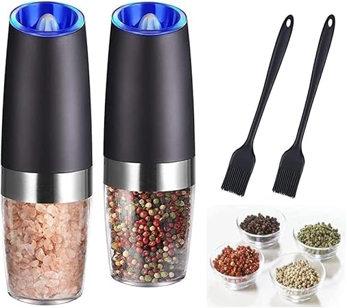 Gravity Electric Salt and Pepper Grinder Set