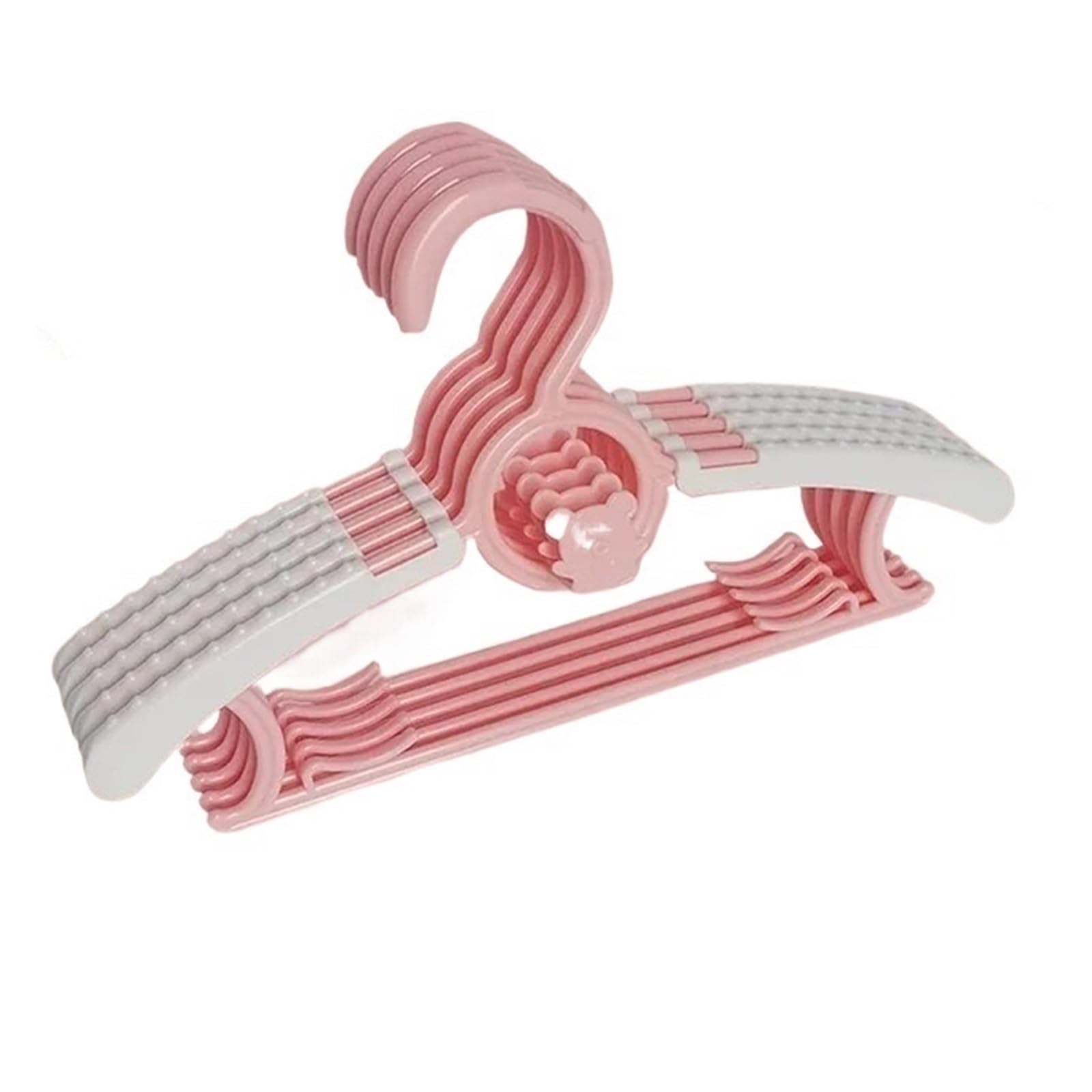 Coat Hangers Coats Rack Non-slip Clothes Hanger Adjustable Storage Hangers Cute Clothes Organizer Closet(Pink,20PCS)