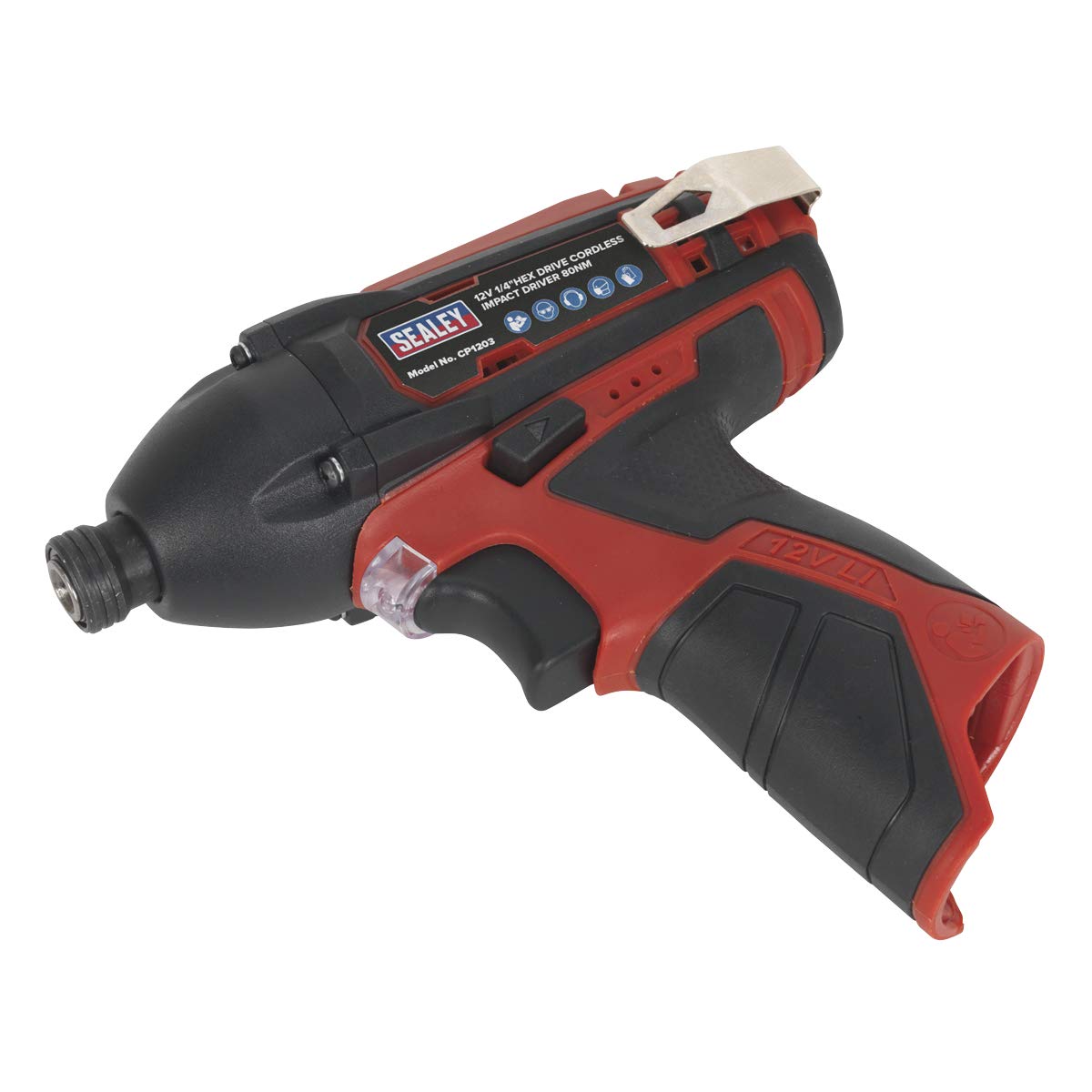 SealeyCP1203 Impact Driver, 1/4" Hex Drive, 80Nm, 12V, Black