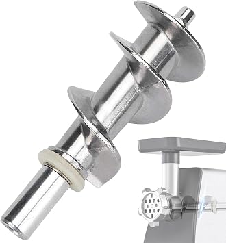 Meat Grinder Parts | Meat Grinder Electric - Meat Minser Screw, Safe Meat Grinder Screw, Easy Installation, Stainless Steel, For Electric Meat Grinder, Smood