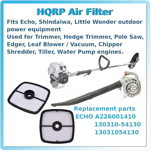 Miniatura 4 de HQRP Filtro compatible con soplador de hojas de mano Echo PB-200 PB-201 PB-250 PB-250LN PB-252 PB-2100 PB-2155 PB-2455