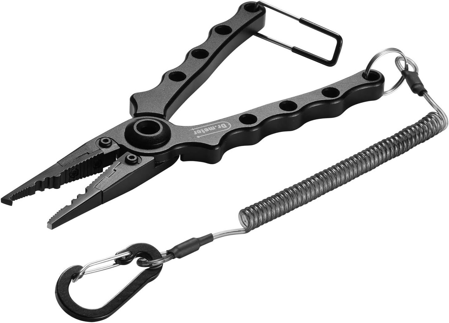 Fishing Pliers, Saltwater Resistant Fishing Gear, Dr.meter Tungsten Carbide Cutters Split Ring Pliers Hook Remover Fishing Equipment with Sheath & Lanyard, Aluminum Fishing Tools-Fishing Gifts for Men : Sports & Outdoors