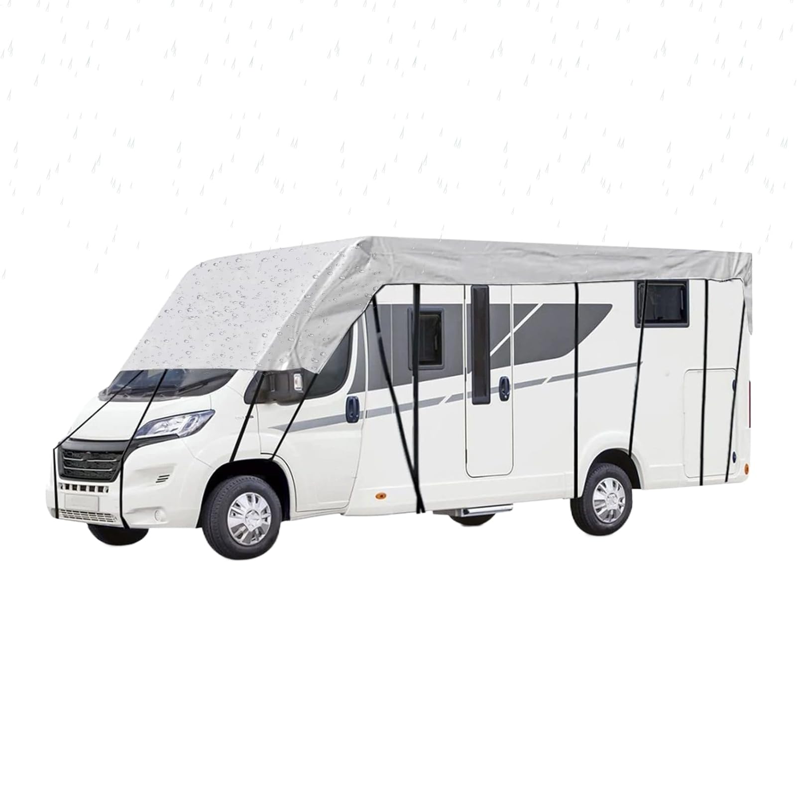 Wohnmobil Abdeckungen Planenstoff wasserdichte UV-Schutz Plane | Faltbare Camper Dachabdeckung Isolierplane Für Reisen Camping Strandabenteuer Winterroadtrip Campingplätze Für Auto Laster