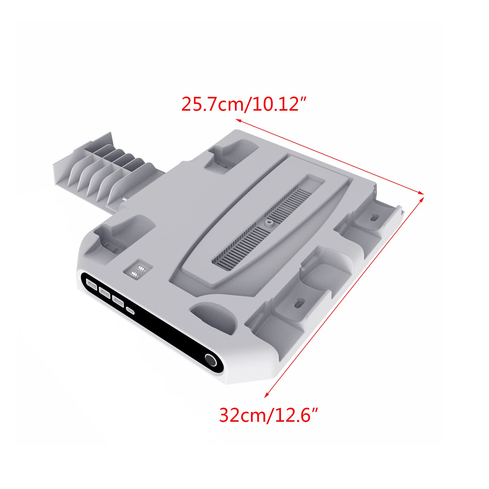 Stand Ventola di Raffreddamento Doppia Stazione Controller Per 2 Cuffie Disco Storage Rack Holder Stand Verticale Cuffie Ventola di Raffred