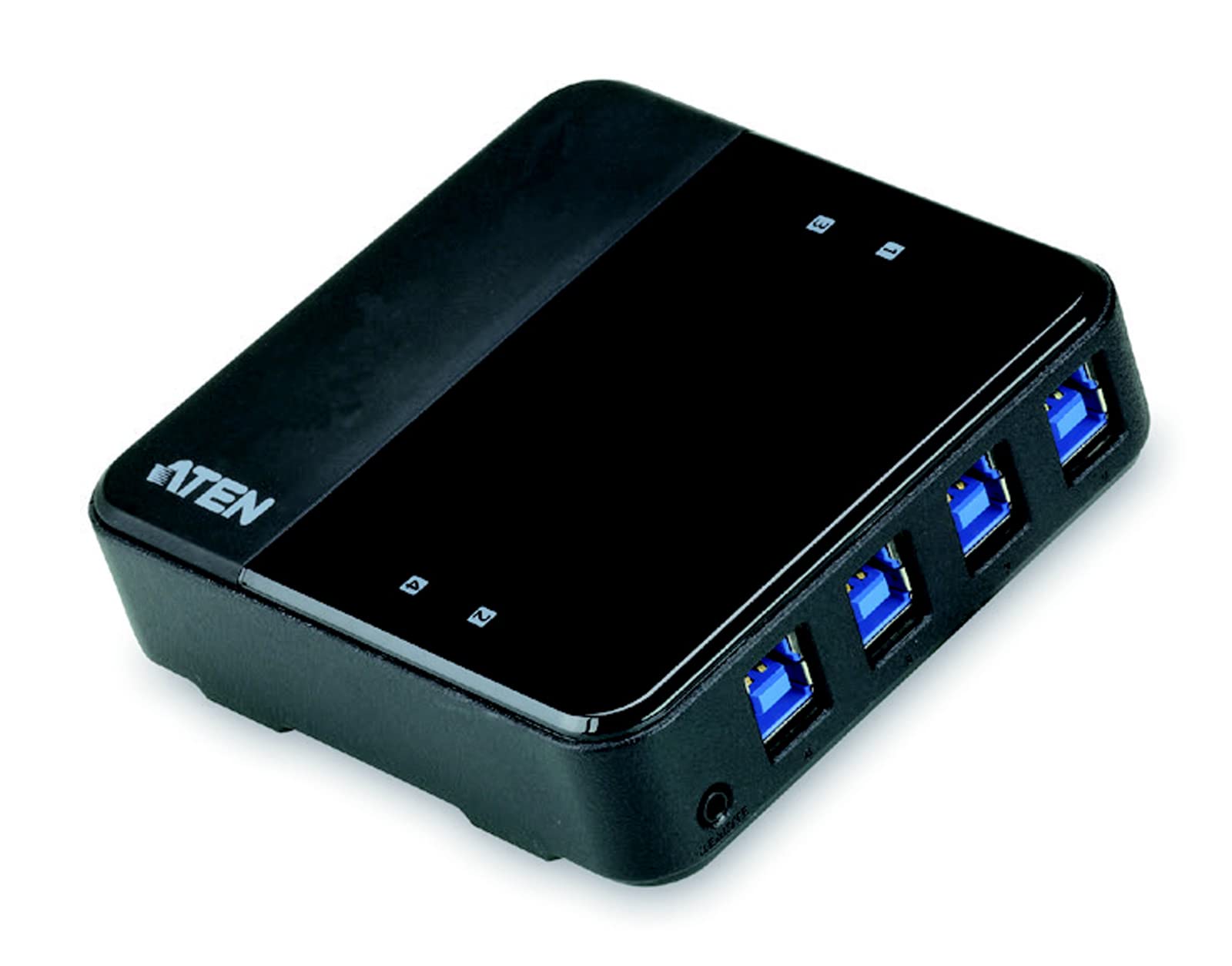 ATEN US434-AT USB 3.0 przełącznik urządzeń peryferyjnych z 4 portami czarny