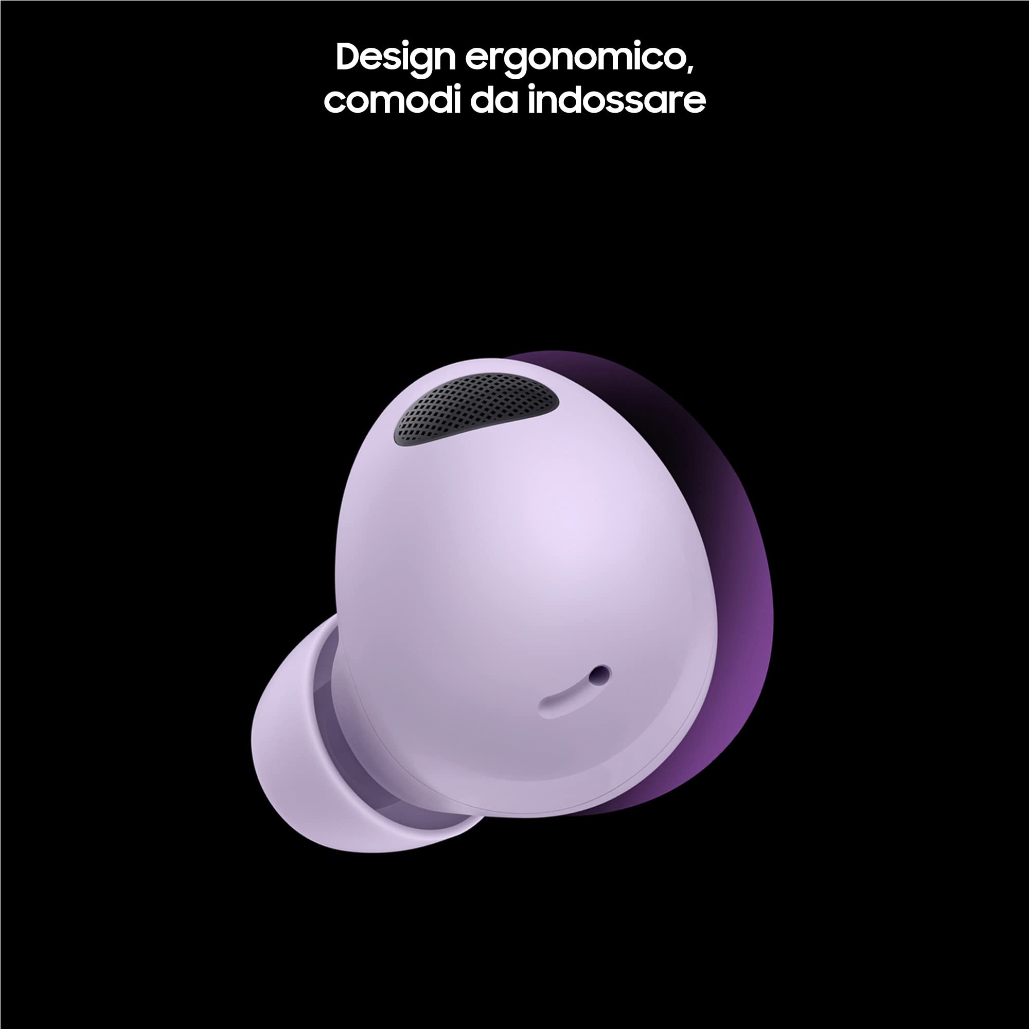 Samsung Galaxy Buds2 Pro Cuffie Bluetooth True Wireless, Cancellazione attiva dei rumori, Carica Wireless, Quality Sound, Resistenza IPX7, Grafite [Versione Italiana]