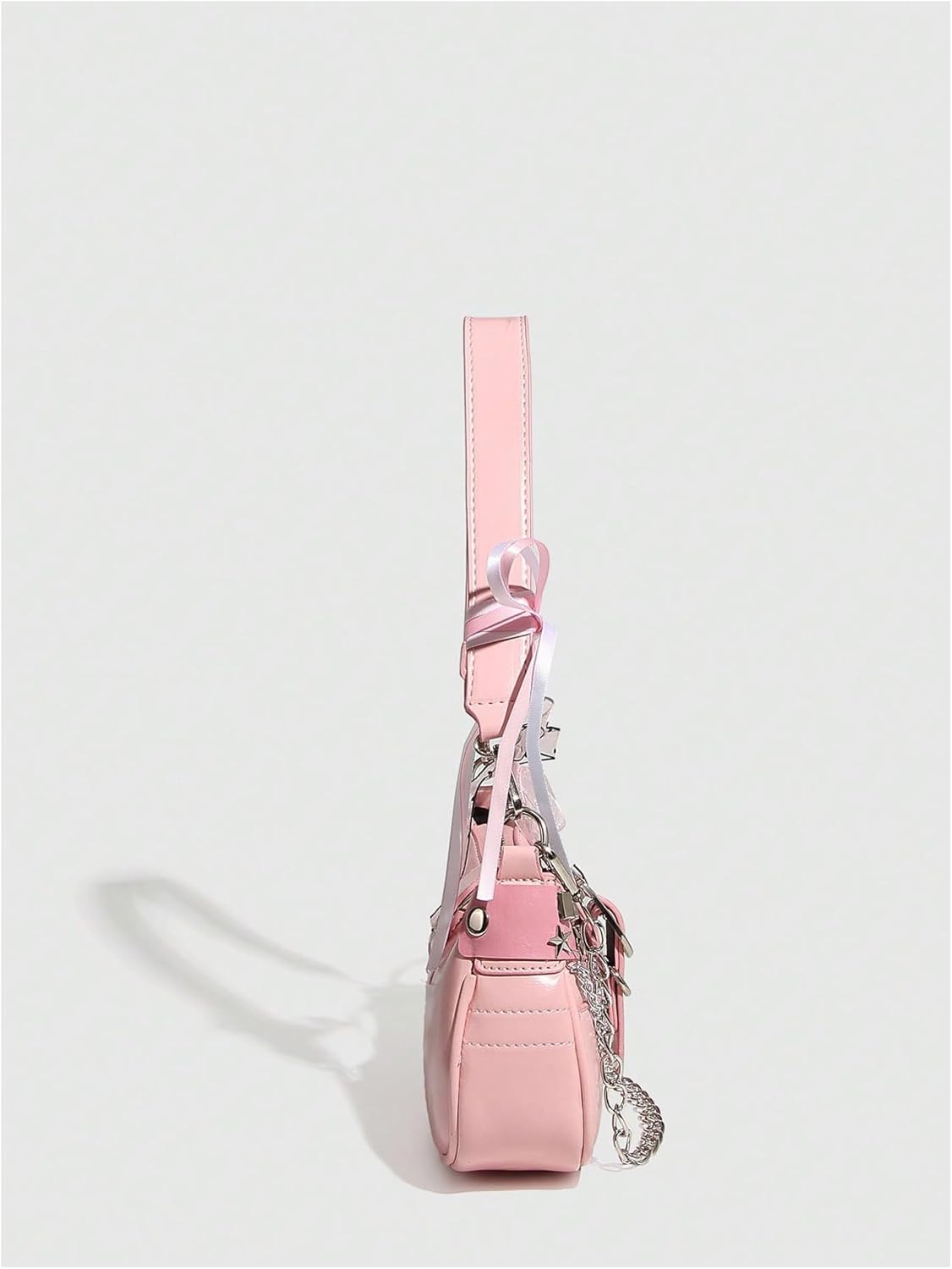 Verdusa Women's Y2k Star Embroidery Shoulder Bag Mini Chain Hobo Handbag Purses