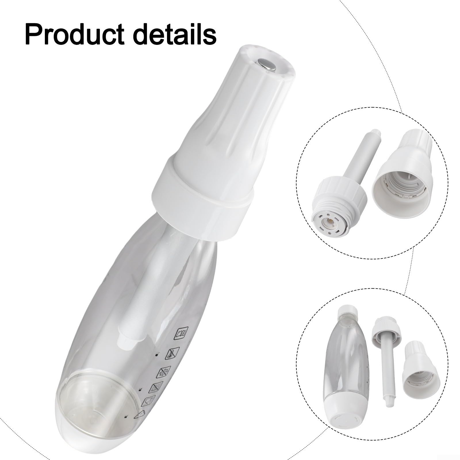 Máquina de burbujeador de agua 1 L Nivel de burbuja ajustable