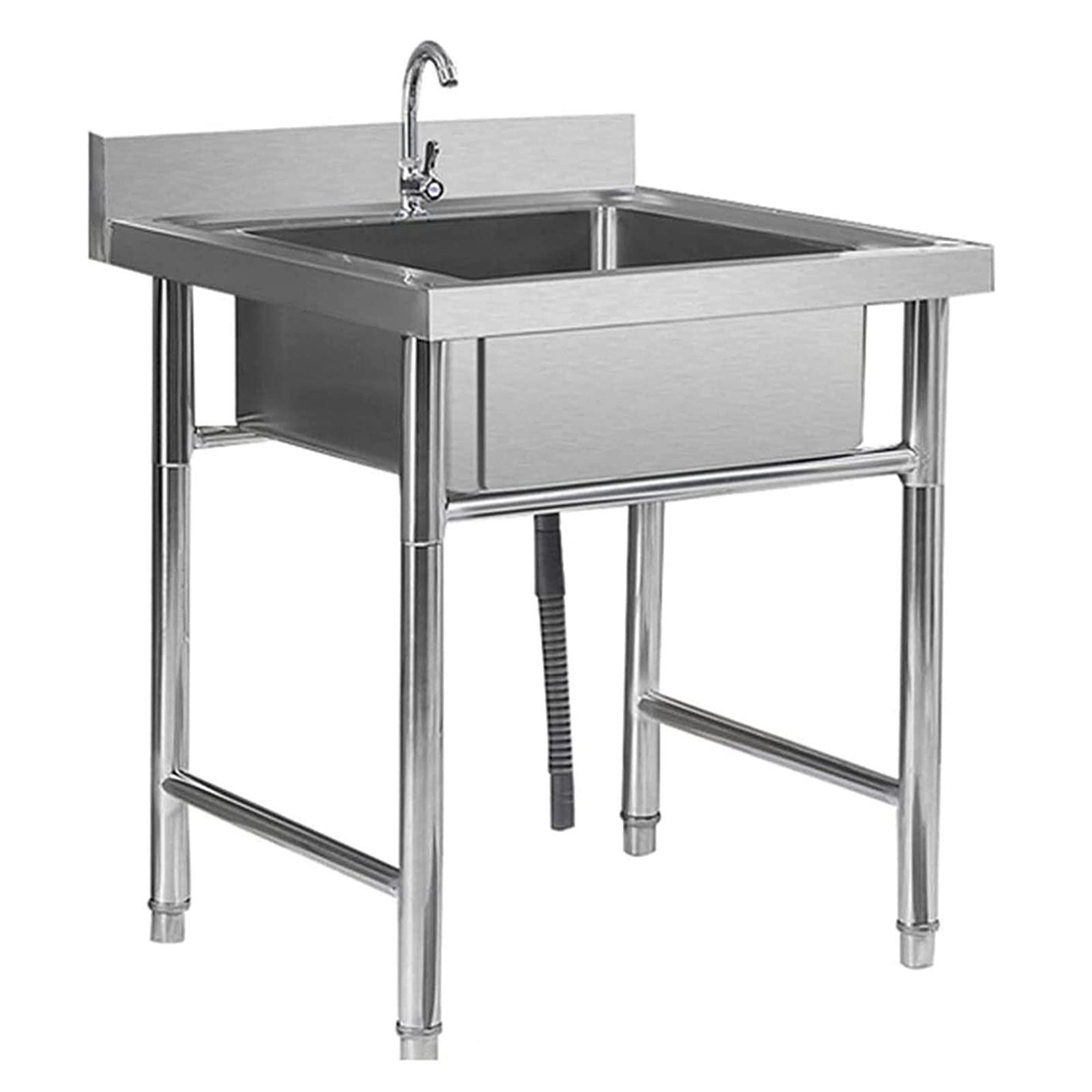 Évier de jardin INOX forte capacité portante avec robinet intégré pour extérieur