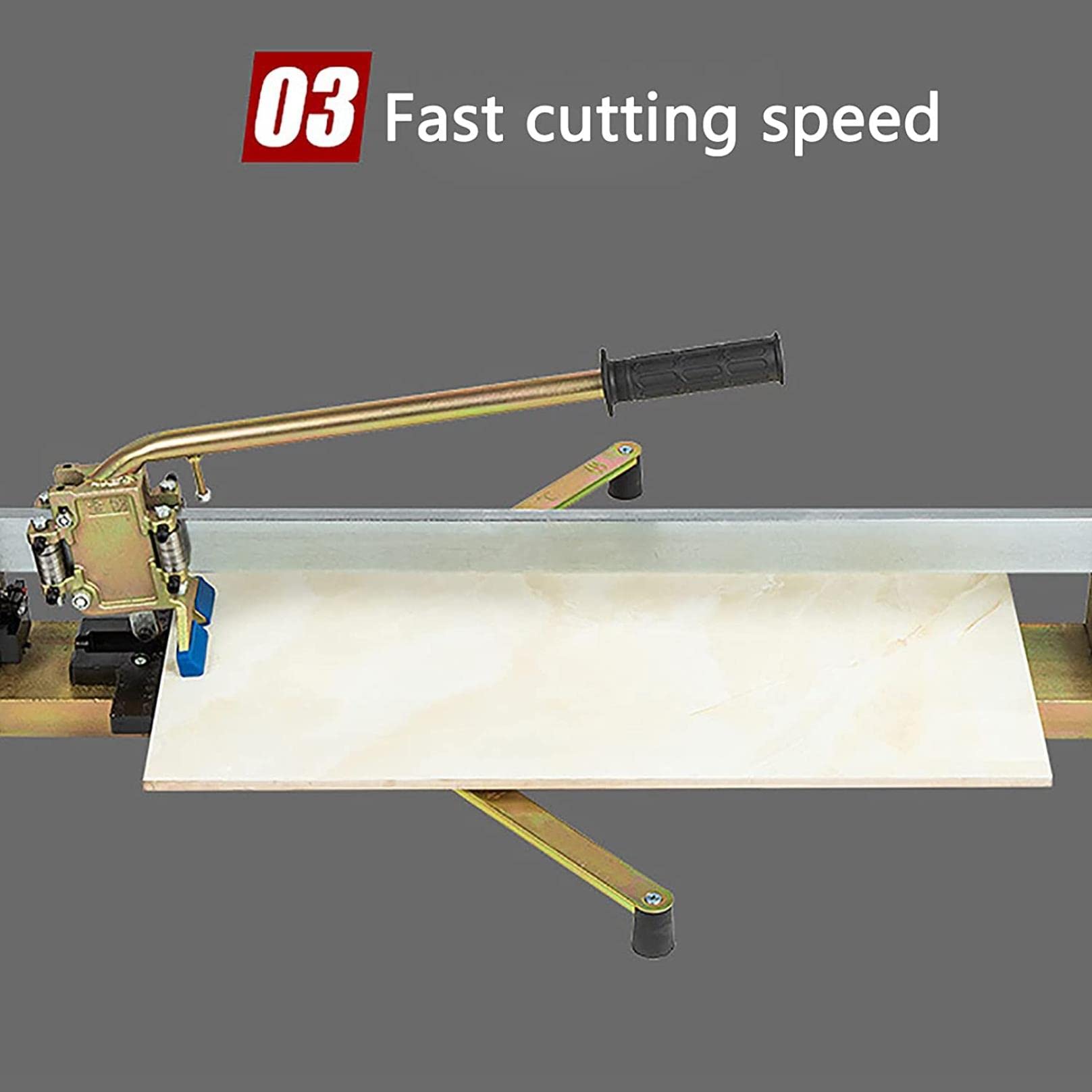 Cortadora de Azulejos Manual Profesional con Ancho de Corte de 600 mm, guía de precisión para espesores de 6 a 15 mm, Ideal para la instalación de cerámica y Azulejos.