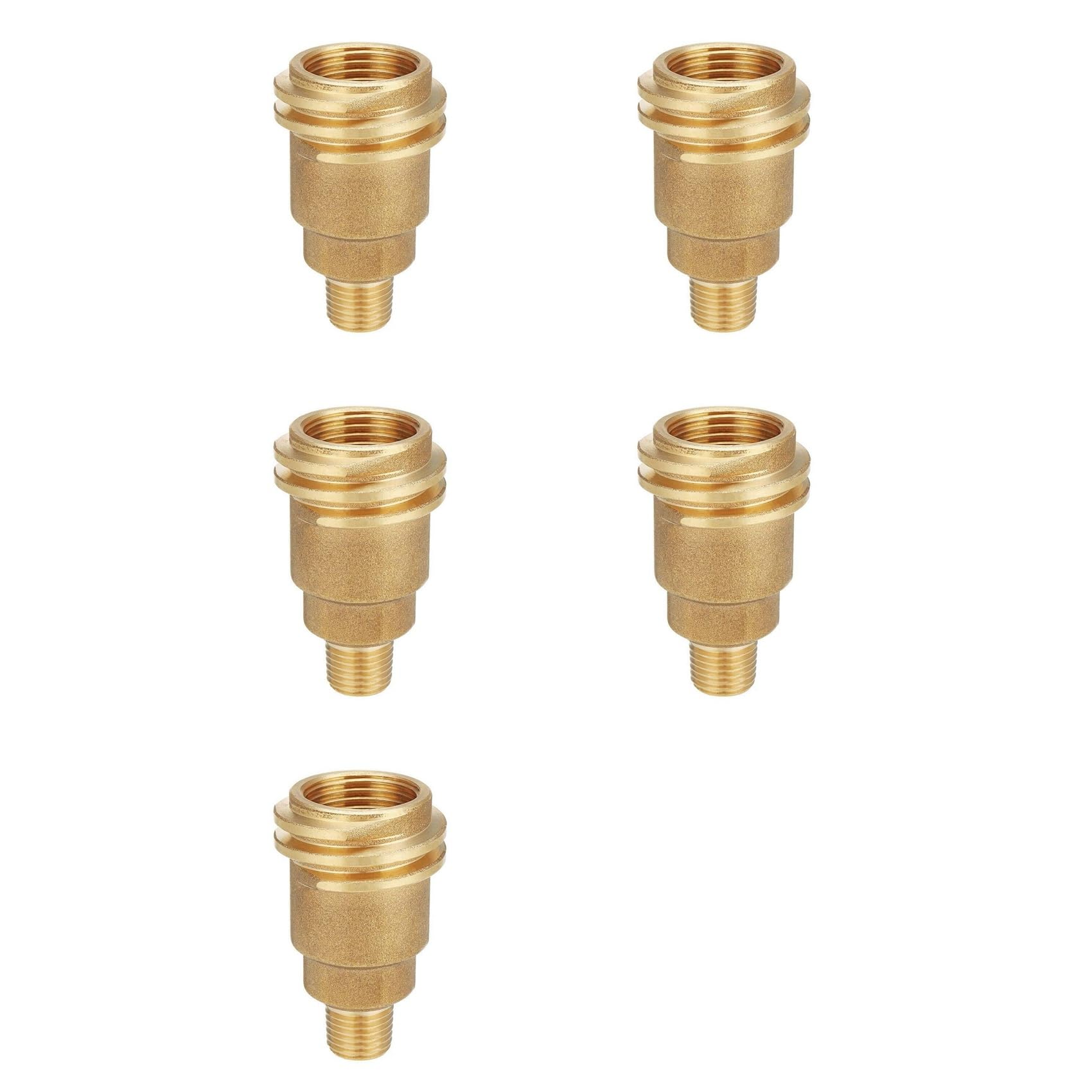5X Adaptador de Manguera de Conexión de Gas Propano con Tuerca QCC1 con Rosca Macho de 1/4 Pulgadas, Accesorios de Conexión Rápida de Propano, Adaptador de Propano