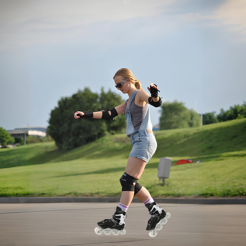 Roller Enfant Patins à roulettes pour Garçons et Filles, Patins à roulettes réglables pour Enfants 3 à 9 Ans, Lumières Amusantes pour Débutants