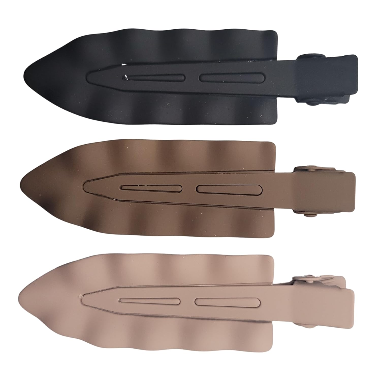 Creaseless Metal Hair Styling Clips 3pk The Matte Pack