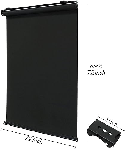 Miniatura 5 de BaggySacky 72 pulgadas de ancho x 72 pulgadas de largo pantalla inalámbrica funcional y decorativa bloqueo de luz solar y sonido impermeable