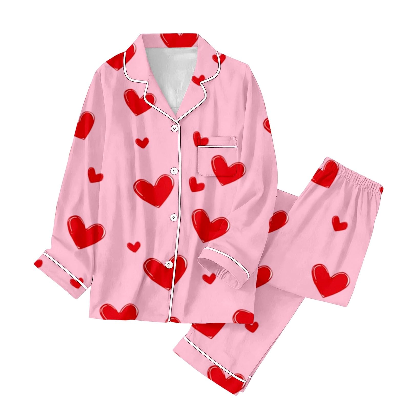 Coordinato per Coppie di San Valentino con Stampa a Cuore, Comodo per e