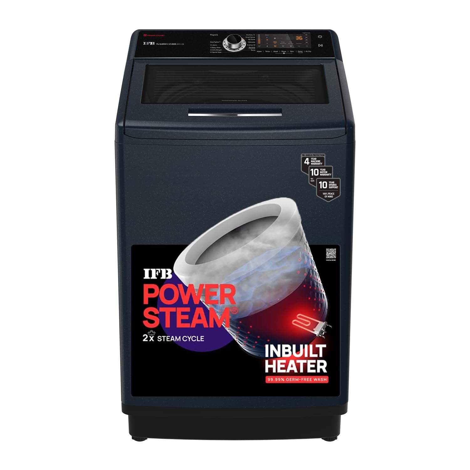 IFB 12.0 Kg Fully-Automatic Top Loading Washing Machine (TL-S4RBS 12.0 Kg  Aqua, 2023 Model, Royal Blue, 2X Power Steam, 4 Years Comprehensive  Warranty) : Amazon.in: Home u0026 Kitchen