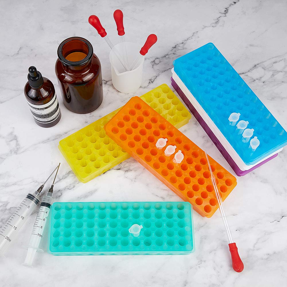 Buy OLYCRAFT 6PCS Polypropylene Microcentrifuge Tube Rack, Double Panel