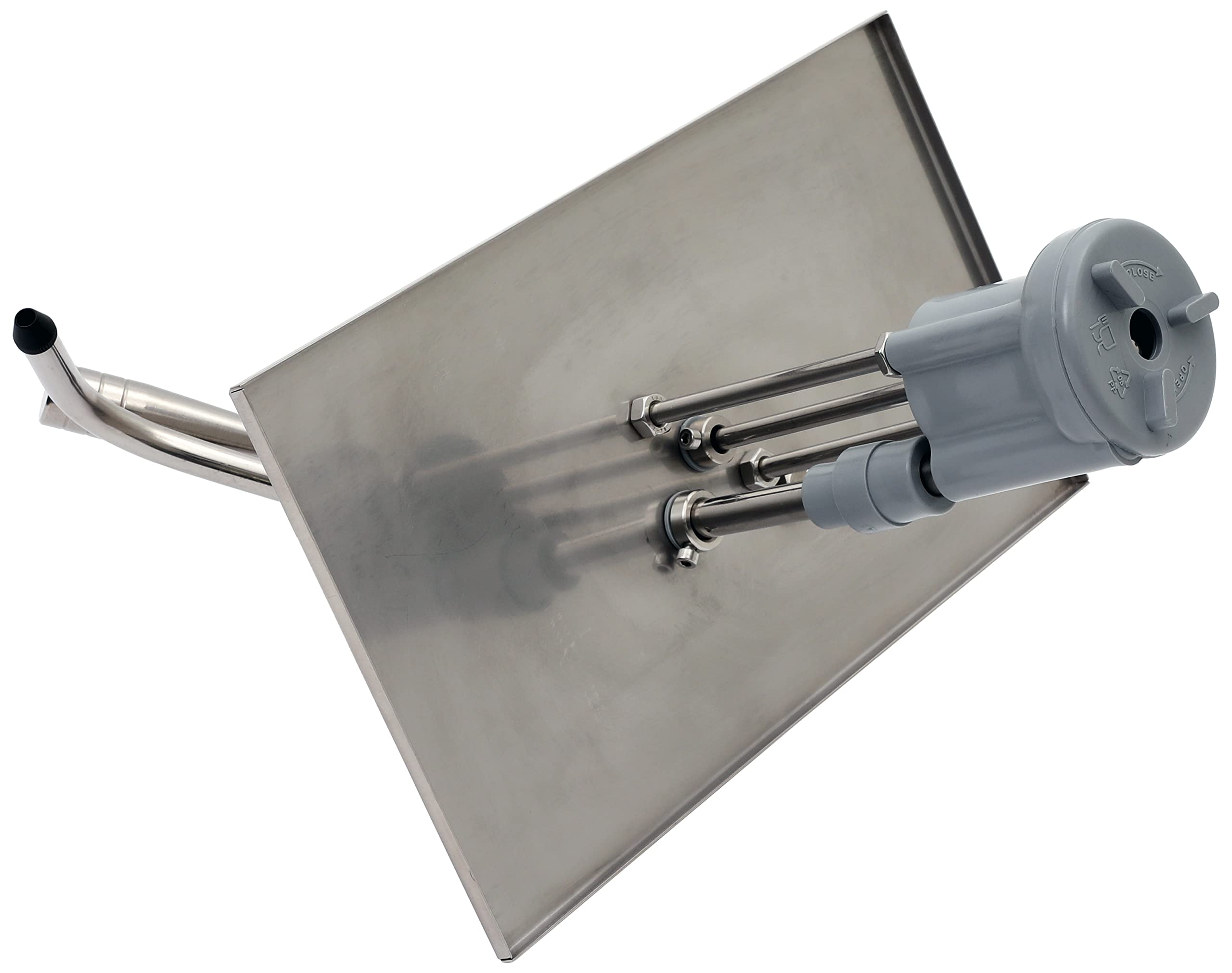 SARO KD-0213 - Coperchio GN con dispenser a pompa, per contenitori GN 1/3, dosaggio da 35 ml, per salse dense, in acciaio inox