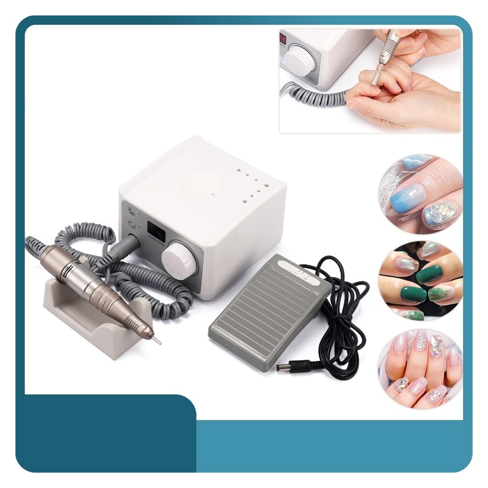 Frezarka Do Paznokci, Zestaw Wierteł Elektrycznych Do Manicure, Urządzenia Do Pedicure, Narzędzia Do Majsterkowania W Domu Lub Salonie