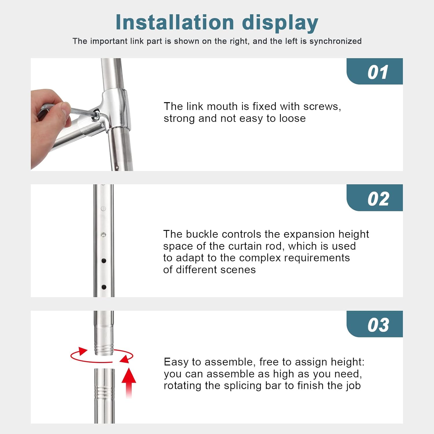 Buy FLY HAWK Room divider curtain rod，Anywhere Expandable Room Divider