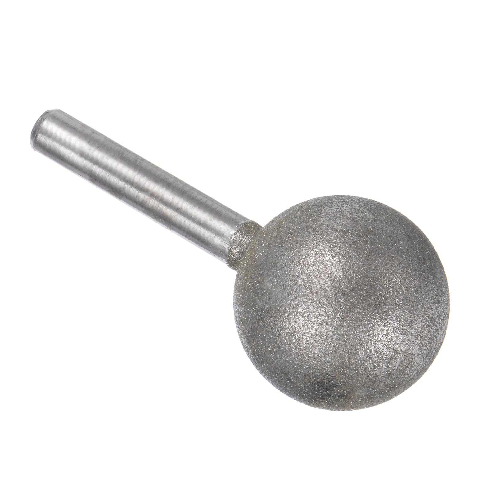 Kozelo Diamond Grinding Bit - [25mm Dia 120 Grtis] Ball Head Carving Drill Bits Rotary Tool for Carving Polishing Use | 6mm Round Shank