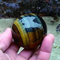Vista 8 de Acxico 1 unids Natural Azul Tigre Ojo Jaspe Cuarzo Esfera Bola de Cristal Roca Curación 1.2 in