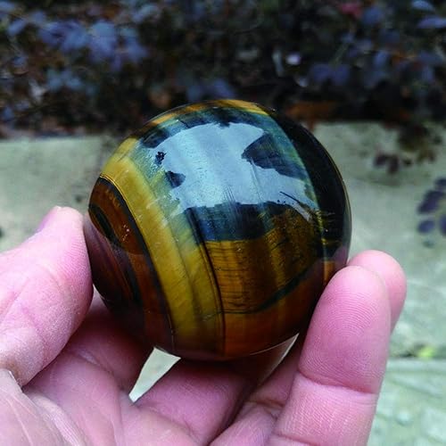 Miniatura 8 de Acxico 1 unids Natural Azul Tigre Ojo Jaspe Cuarzo Esfera Bola de Cristal Roca Curación 1.2 in